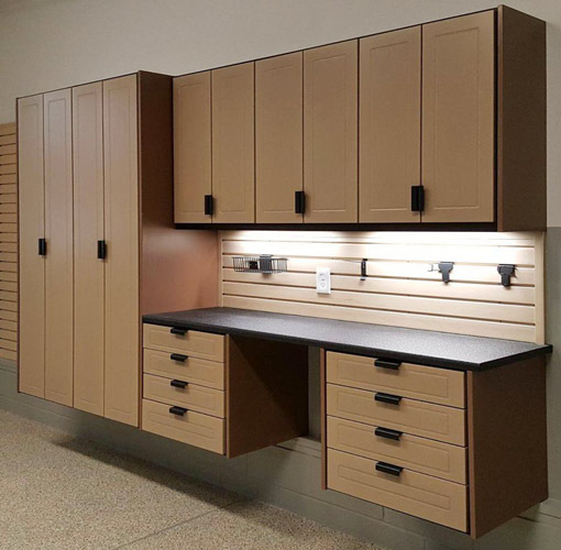 Implications Zoo at night Offer garage storage cabinets with workbench ...